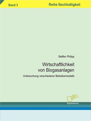 cover image of Wirtschaftlichkeit von Biogasanlagen